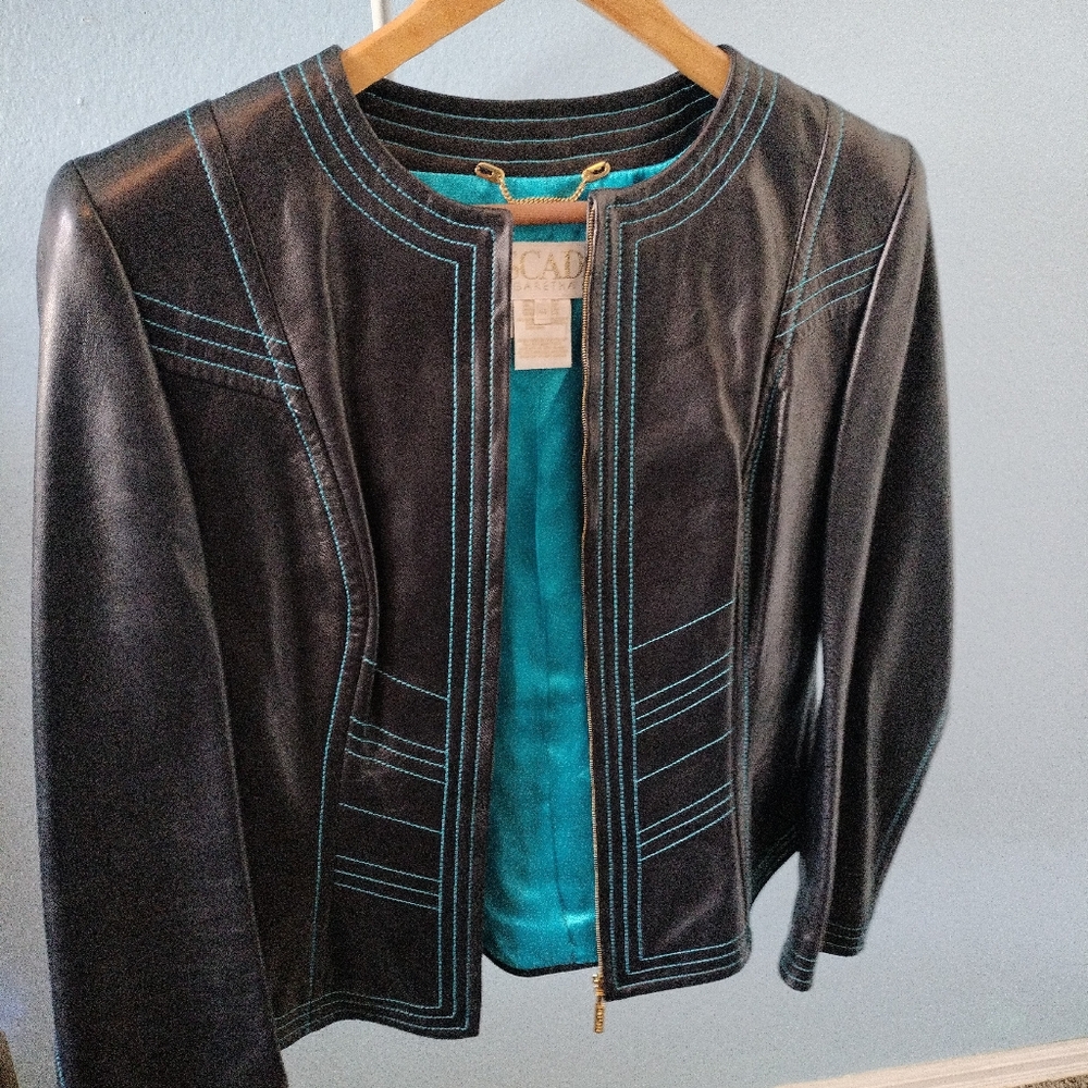Escada Lambskin Leather Jacket